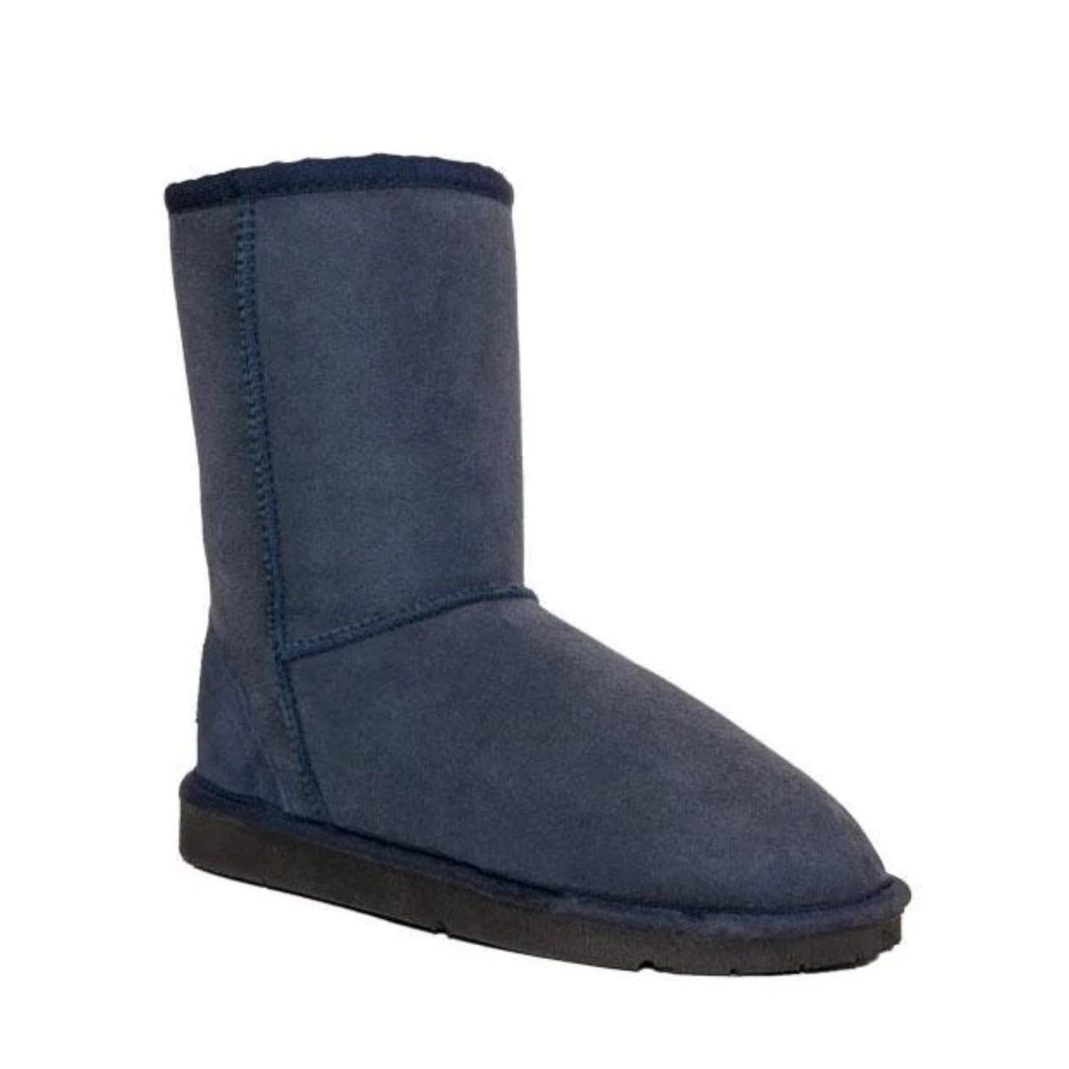 Navy sheepskin outlet boots