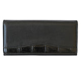 Cowhide & Crocodile Long Wallet