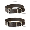 Dog Collars - 1.25inch width - COGNAC