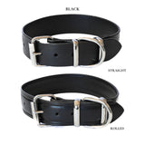 dog collar 1.5inch width - black