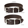 dog collar 1.5inch width - cognac