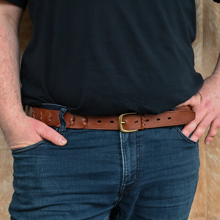 Kangaroo Leather Link Belt | Hahndorf Leathersmith