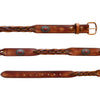 Plaited Red Concho Belt