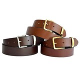 PLUS SIZE Classic Cowhide Belt 1 1/2" Whisky | Dark Tan | Cognac