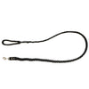 cowhide leather plaited dog lead black